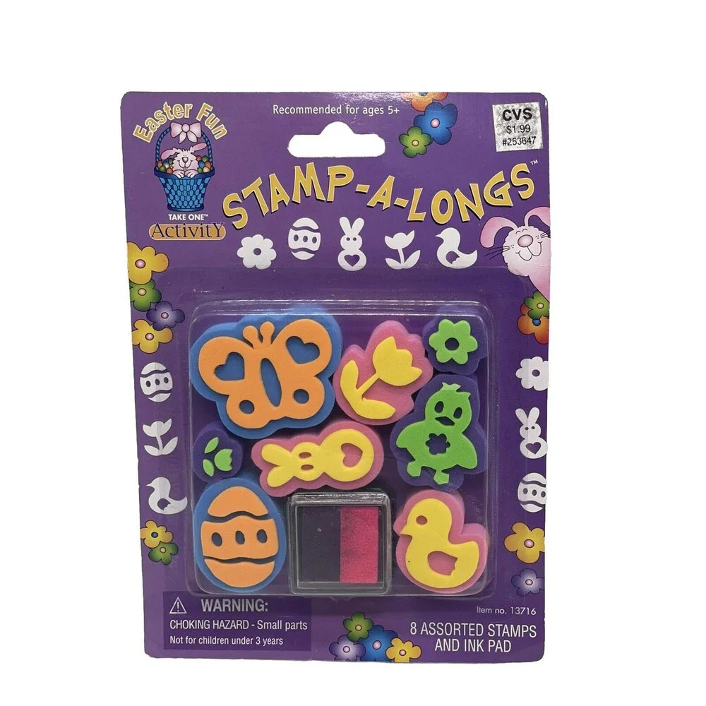 Easter Fun Take On Activity Stamp-a-Lots Foam Stampers New Sealed